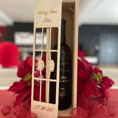 Let-Me-Out Drvena Kutija za Vino - Slika 3