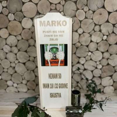 Personalizirana Drvena Kutija za Jägermeister