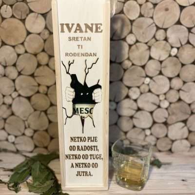Slavljenička Drvena Kutija za Vino