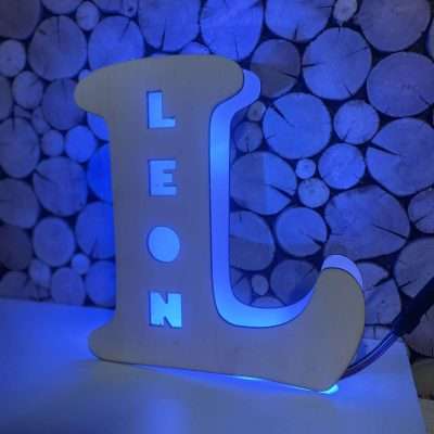 Drvena Noćna Lampa s Imenom - Slika 4