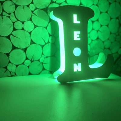 Drvena Noćna Lampa s Imenom - Slika 3