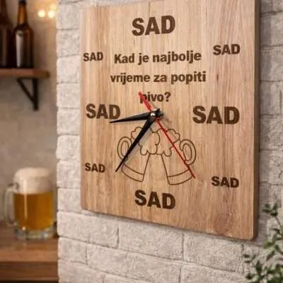 Najbolje Vrijeme za Pivu? - Zidni Sat